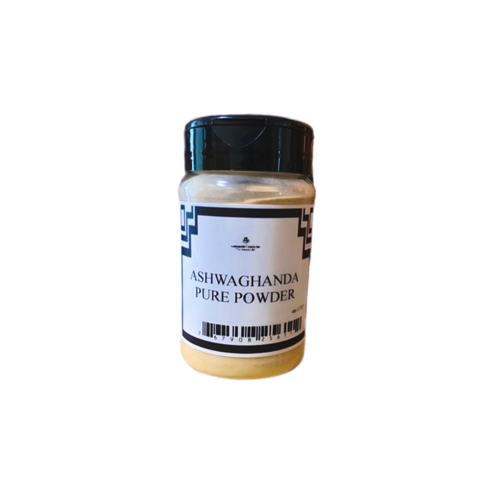 Ashwagandha Root Powder 100g  Pure Adaptogen for Stress Relief, Sleep & Energy  Halal-Friendly  No Additives No Background